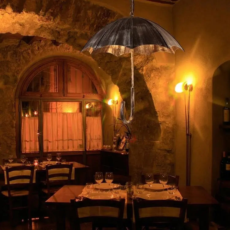 Retro Industrial 5-Light Umbrella Chandeliers Cuvalon