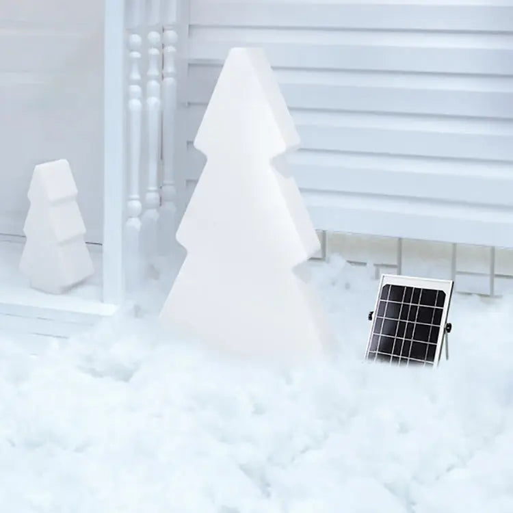 Modern Art Deco Waterproof Solar Rechargeable PE Christmas Tree LED RGB Landscape Lighting Outdoor Light For Garden Cuvalon