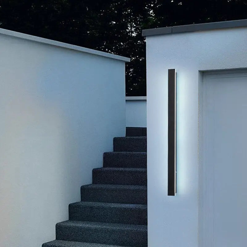 Retro Outdoor Rectangular Strip Waterproof LED Wall Sconce Lamp Cuvalon
