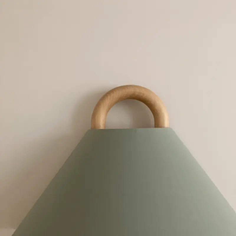 Modern Original Solid Wood Pleated Semi-Circle 1-Light Wall Sconce Lamp Cuvalon