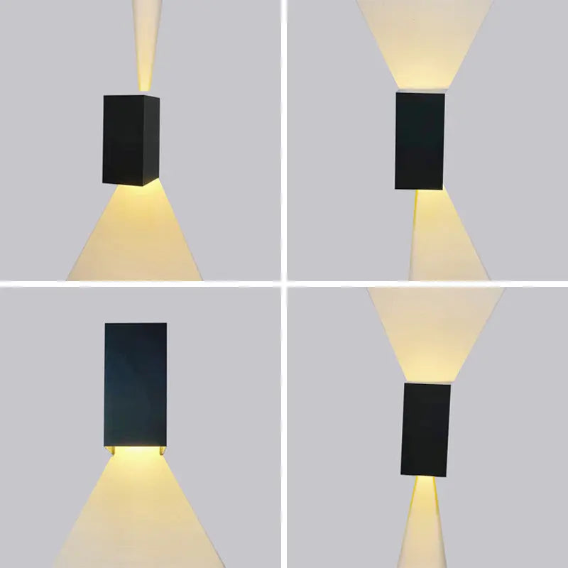 Modern Smart Square APP Dimming Waterproof LED Wall Sconce Lamp Cuvalon