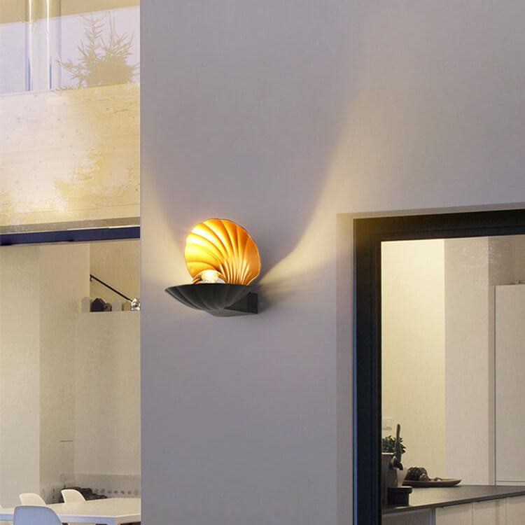 Outdoor Waterproof Creative Shell Aluminum LED Wall Sconce Lamp Cuvalon