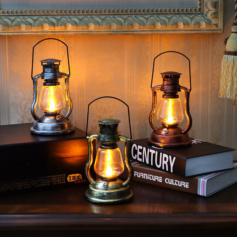 Solar Retro Kerosene Lamp Horse Lamp LED Outdoor Garden Patio Decoration Portable Flame Candle Light Cuvalon