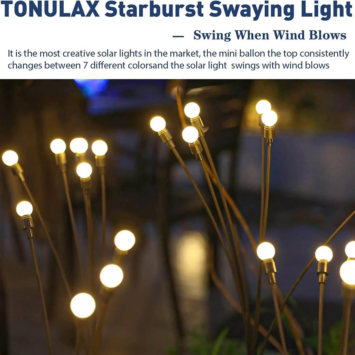 Modern Decorative Solar Firefly Waterproof ABS LED Lawn Insert Ground Outdoor Landscape Lighting Cuvalon