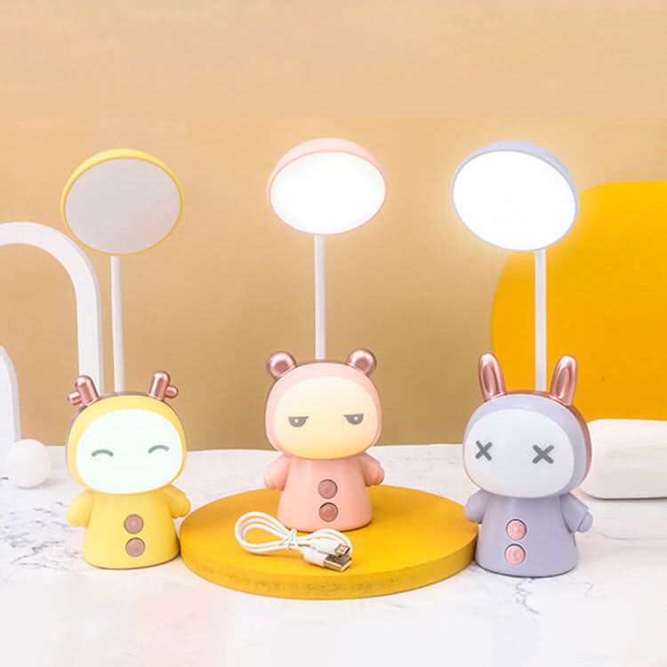 Cartoon Doll ABS Colorful Eye Care LED Kids Desk Lamp Cuvalon