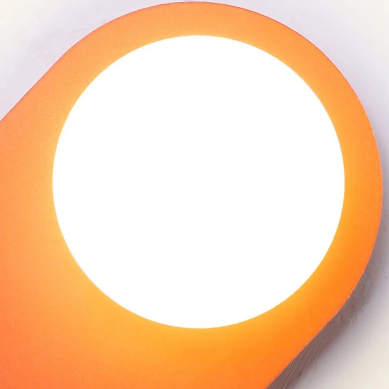 Nordic Minimalist Glass Orange Ring Base 1-Light Wall Sconce Lamp Cuvalon