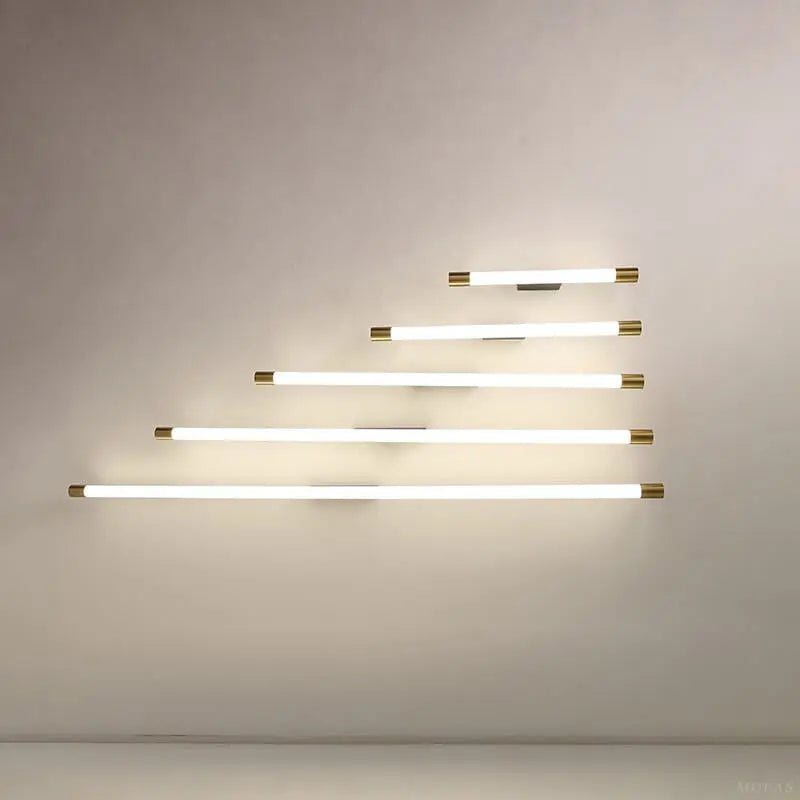 Modern Minimalist Vanity Thin Tube PC LED  Wall Sconce Lamp Cuvalon
