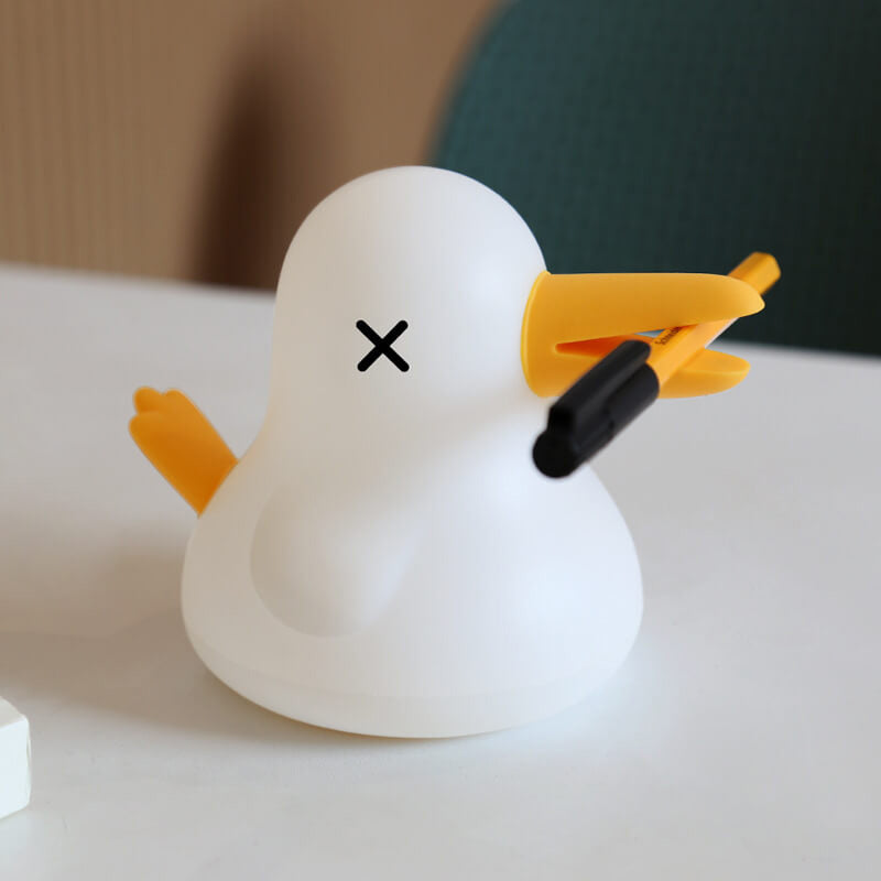 Cartoon Kiwi Bird Silicone Rechargeable Timer Dimmable LED Decorative Table Lamp Cuvalon