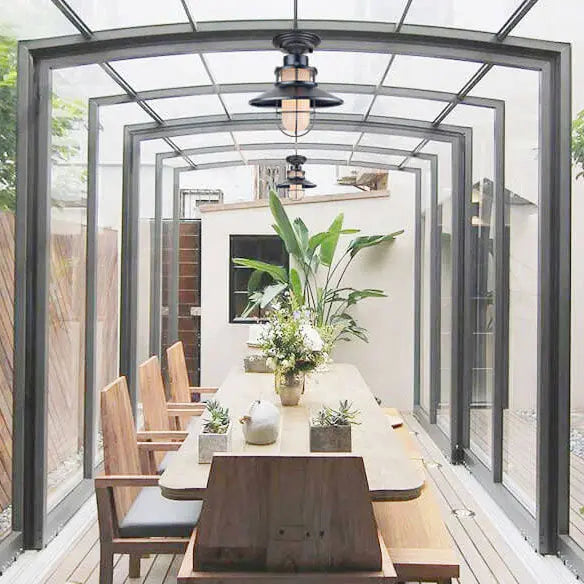 Outdoor Waterproof Iron Frosted Glass 1-Light Semi-Flush Mount Ceiling Light Cuvalon