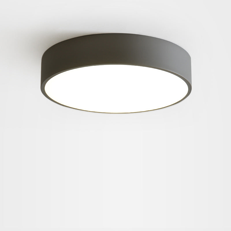 Modern Minimalist Round Iron Acrylic LED Flush Mount Ceiling Light For Living Room Cuvalon