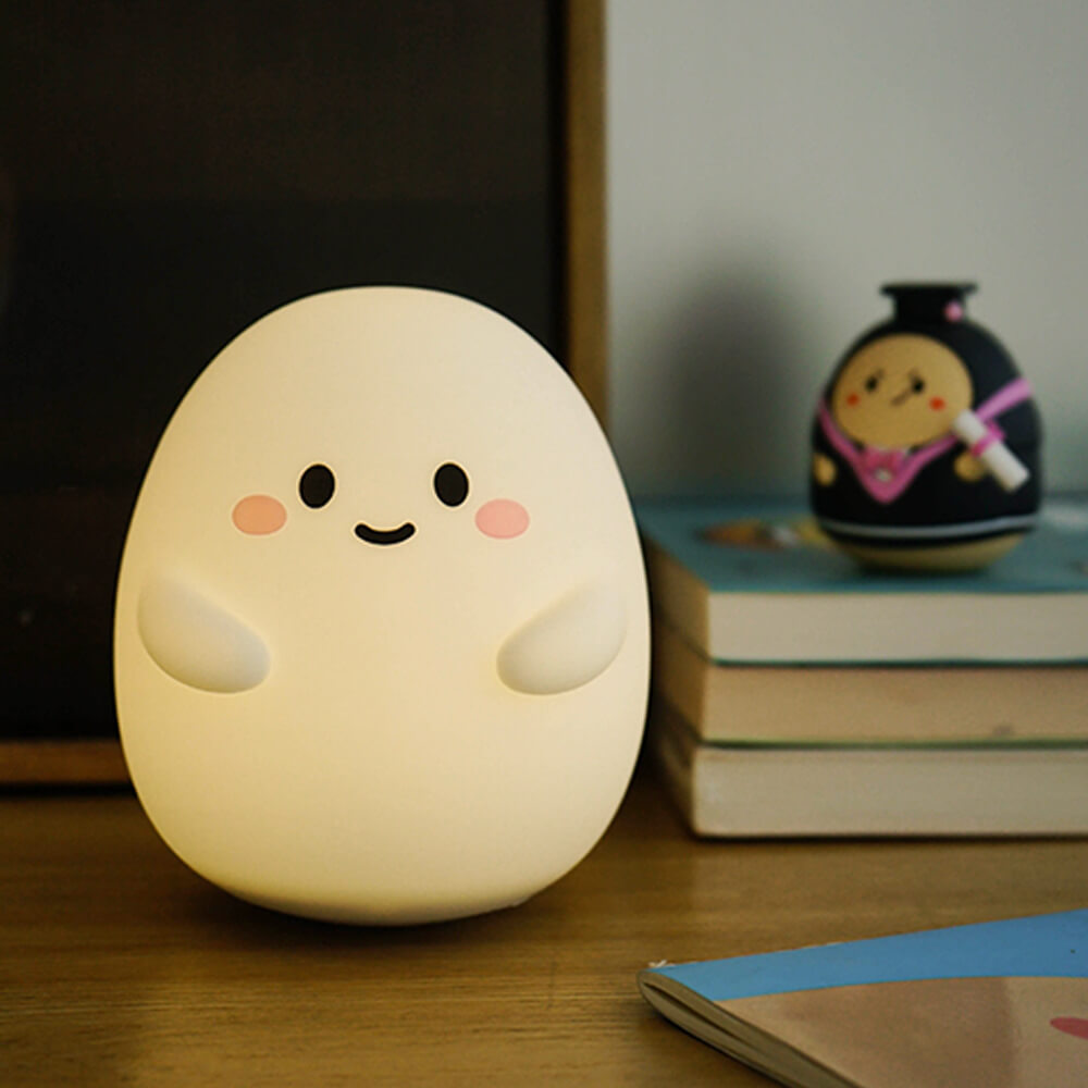 Creative Cartoon Egg Silicone USB LED Kids Night Light Table Lamp Cuvalon