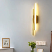 Modern Minimalist Lines Iron Acrylic LED Wall Sconce Lamp Cuvalon