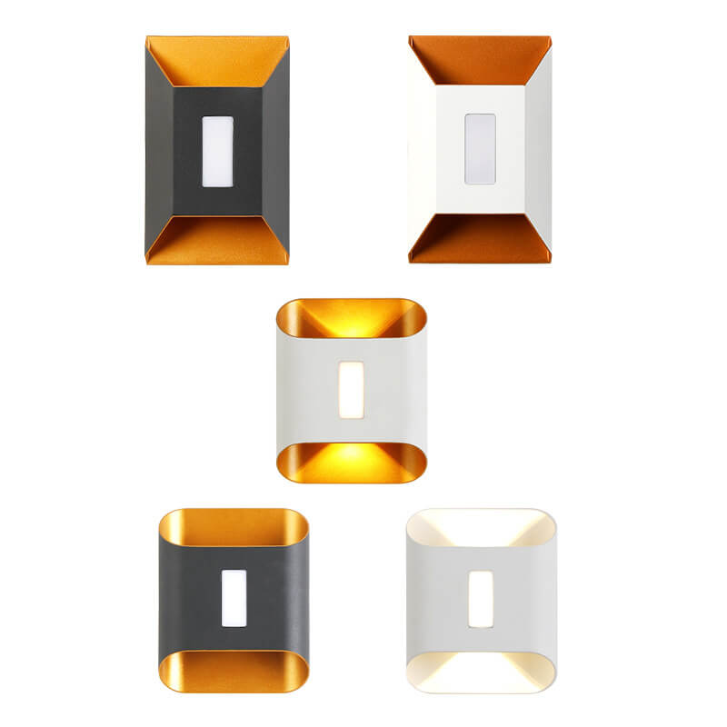 Modern Aluminum Lens Outdoor Waterproof Patio LED Wall Sconce Lamp Cuvalon