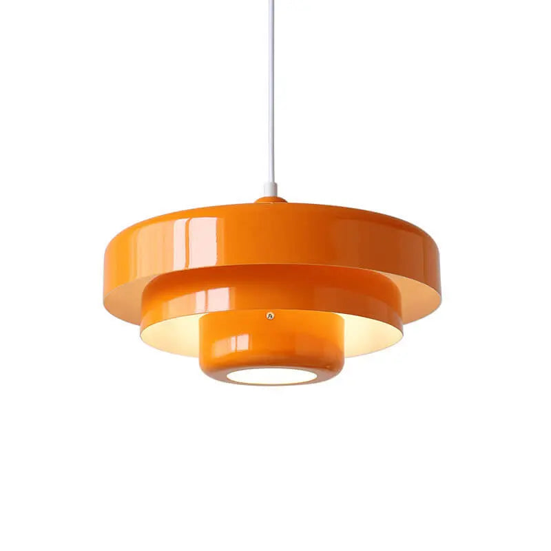 Nordic Vintage Multi-Layered Round Metal 1-Light Pendant Light Cuvalon