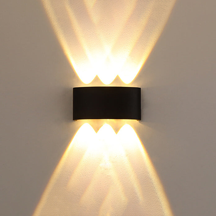 Modern Outdoor Arc Up and Down Spotlight LED Outdoor Waterproof Wall Sconce Lamp Cuvalon