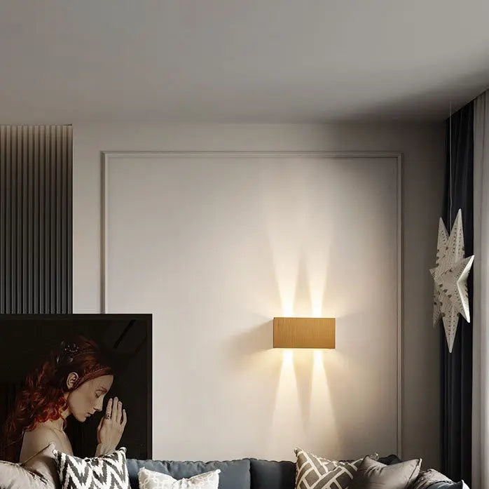 Nordic Minimalist Aluminum Square Flat Adjustable Beam LED Reading Wall Sconce Lamp Cuvalon
