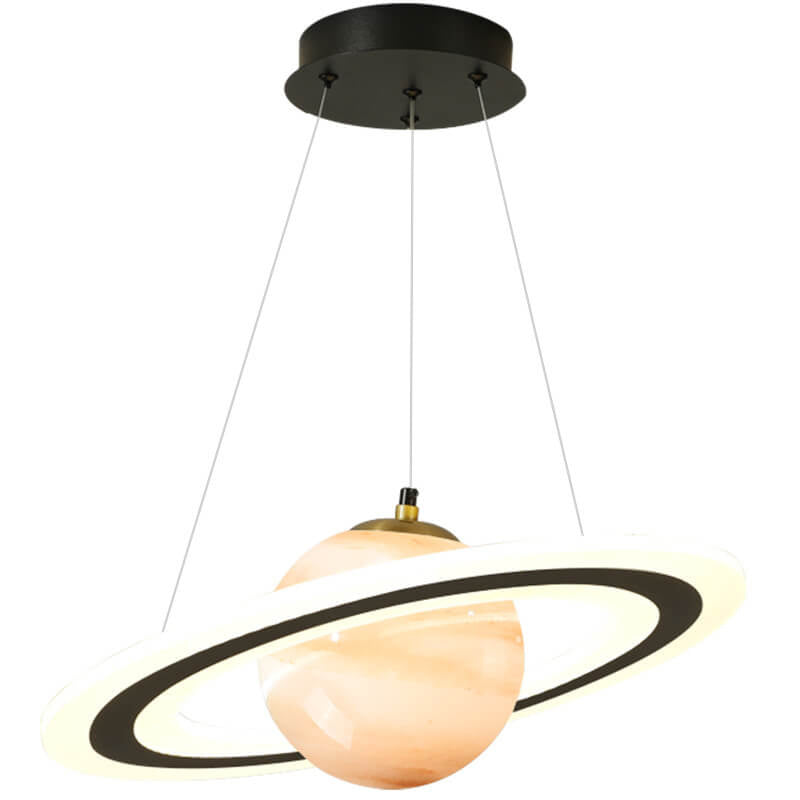 Modern Creative Space Planet Circle Kids LED Chandelier Cuvalon