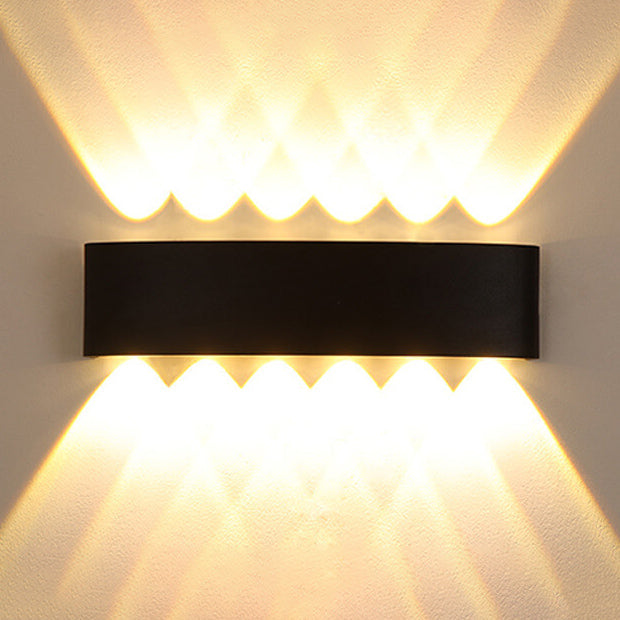 Modern Outdoor Arc Up and Down Spotlight LED Outdoor Waterproof Wall Sconce Lamp Cuvalon