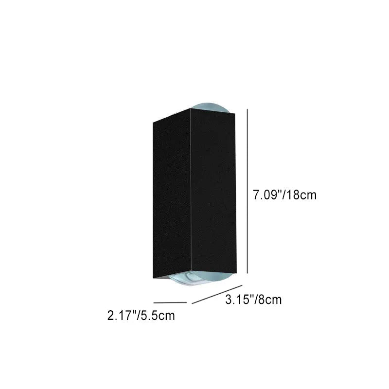 Modern Minimalist Outdoor Waterproof Beam Spotlight LED Outdoor Decorative Wall Sconce Lamp Cuvalon