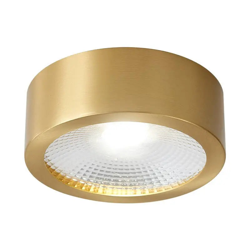 Nordic Light Luxury All Copper Ultra-thin LED Flush Mount Light Cuvalon