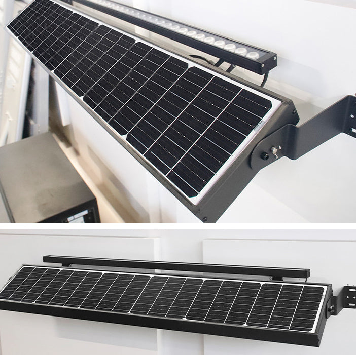 Contemporary Industrial Waterproof Solar Line Contour Light Rectangle Aluminum LED Outdoor Light For Garden Cuvalon