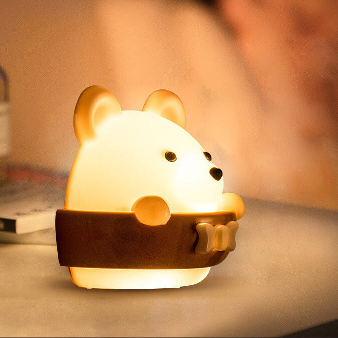 Cartoon ABS Creative Bear LED Night Light Wall Sconce Lamp Cuvalon
