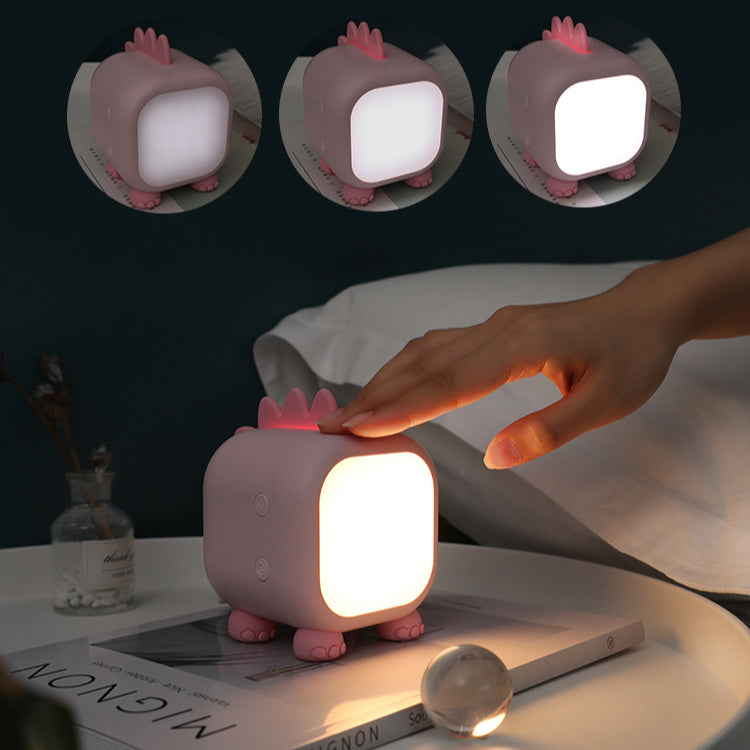 Creative Silicone Dinosaur Square USB LED Night Light Table Lamp Cuvalon