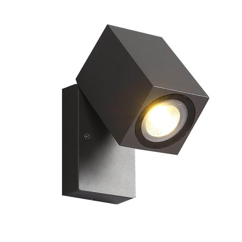Modern Outdoor Waterproof Square Spotlight Adjustable Angle LED Garden Wall Sconce Lamp Cuvalon