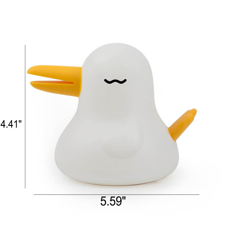 Cartoon Kiwi Bird Silicone Rechargeable Timer Dimmable LED Decorative Table Lamp Cuvalon