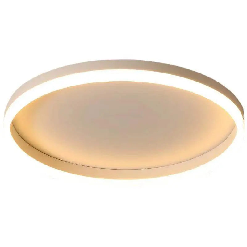 Nordic Minimalist Circle Ring Iron Acrylic LED Flush Mount Ceiling Light Cuvalon