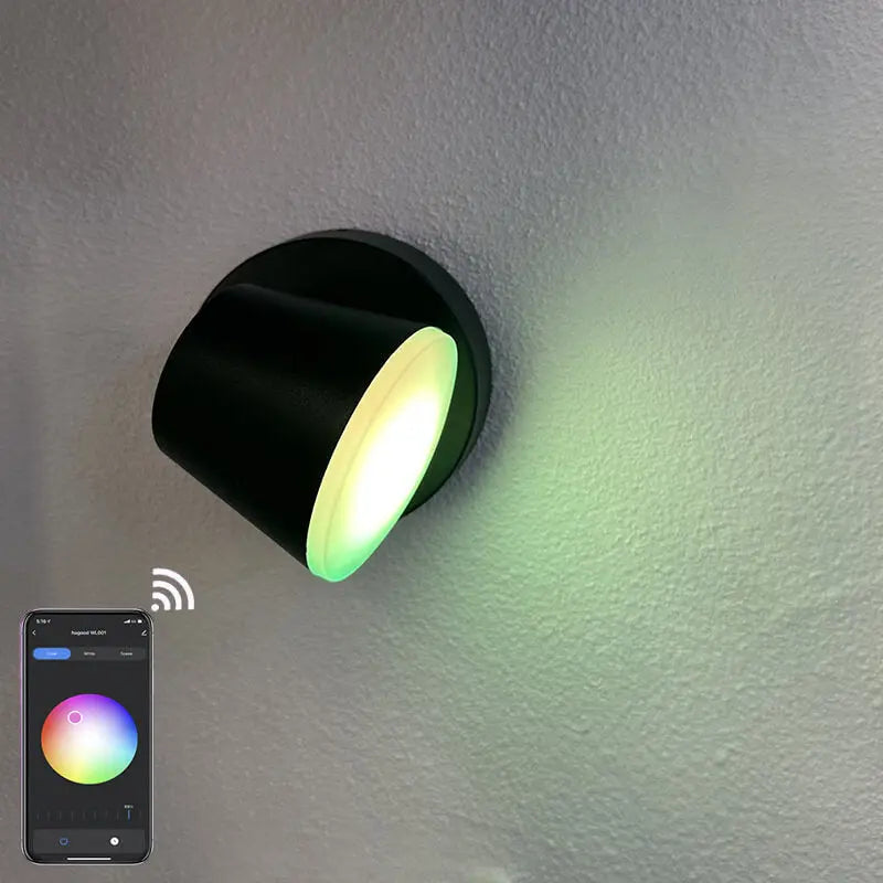 Contemporary Industrial Aluminum Adjustable Spotlight LED Waterproof Wall Sconce Lamp For Outdoor Patio Cuvalon