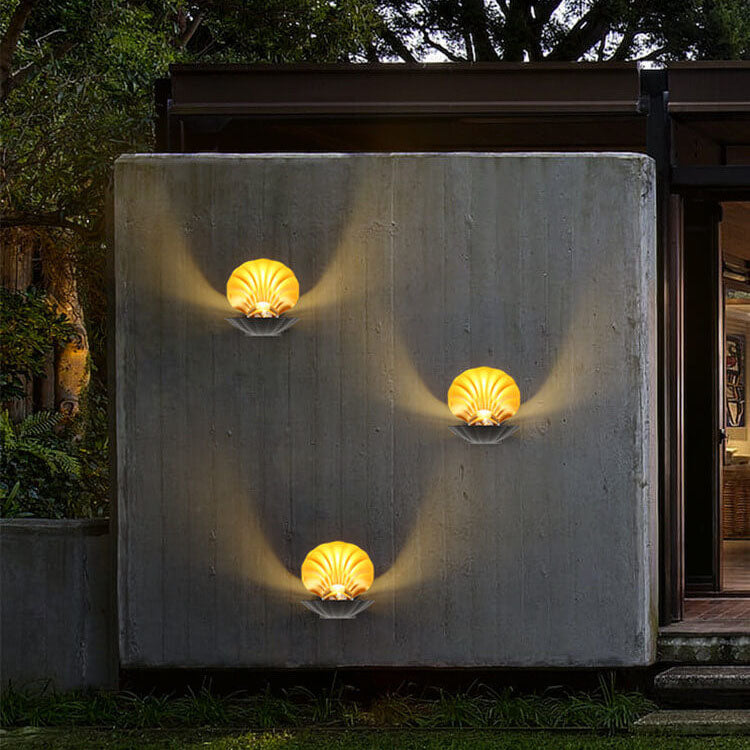 Outdoor Waterproof Creative Shell Aluminum LED Wall Sconce Lamp Cuvalon
