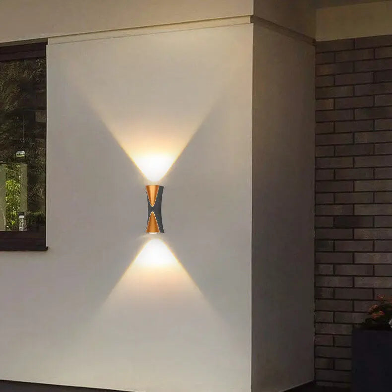 Simple Outdoor Waterproof Aluminum Horn LED Wall Sconce Lamp Cuvalon