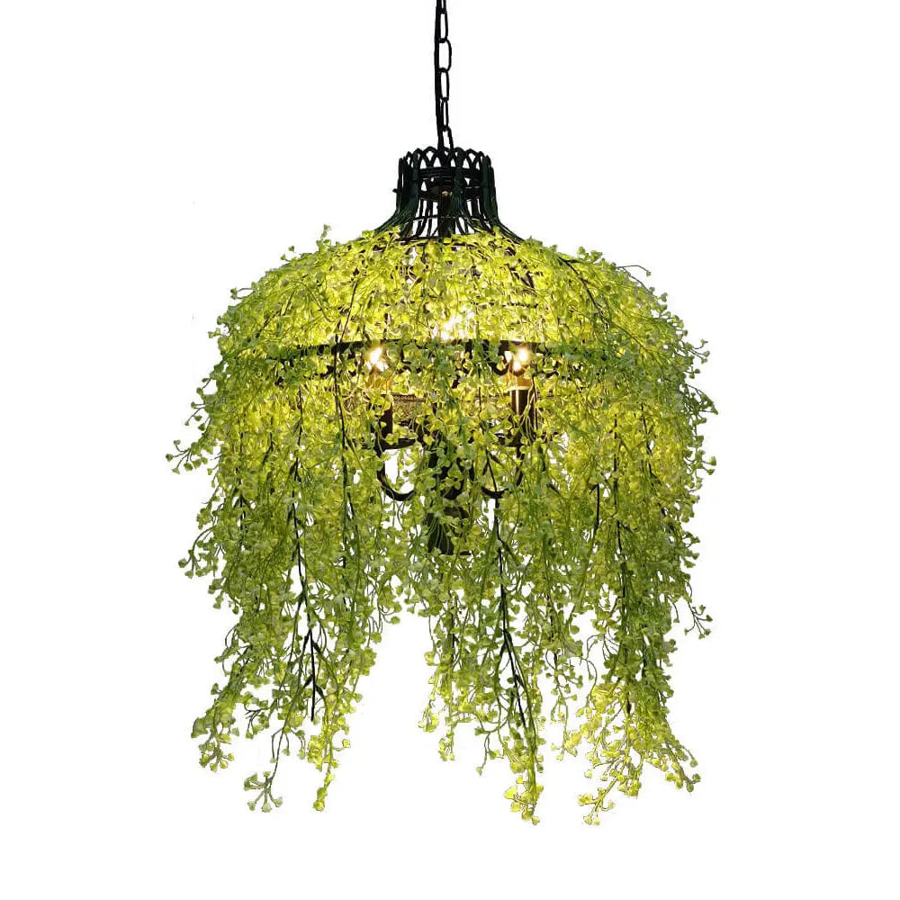 Creative Plant Vine Decorative 3-Light Chandelier Cuvalon