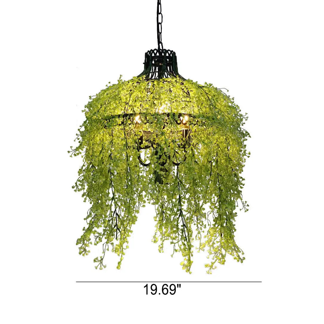 Creative Plant Vine Decorative 3-Light Chandelier Cuvalon