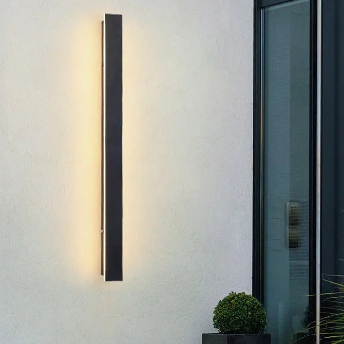 Retro Outdoor Rectangular Strip Waterproof LED Wall Sconce Lamp Cuvalon