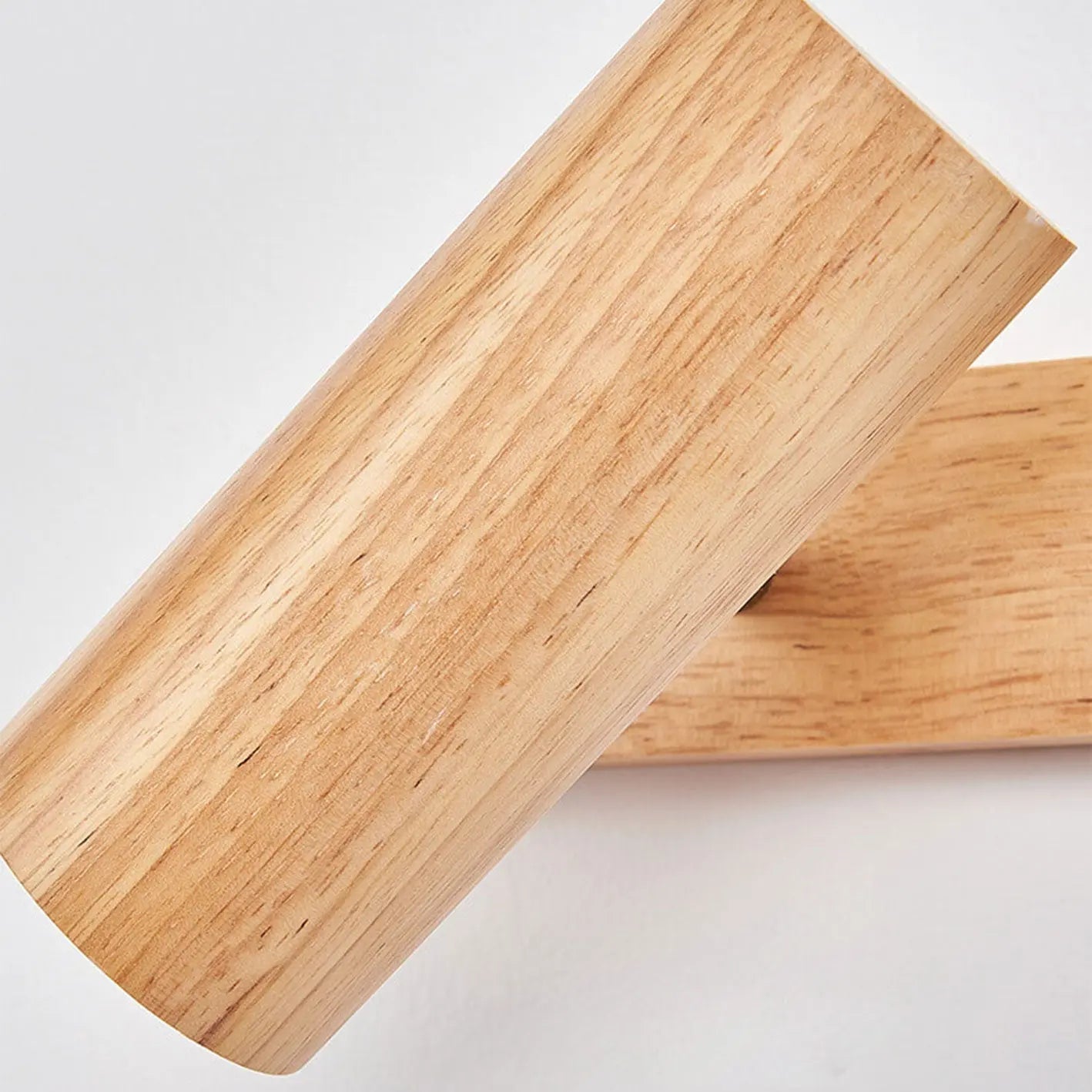 Modern Minimalist Wood Track Spotlight 1/2/3 Light Wall Sconce Lamp Cuvalon
