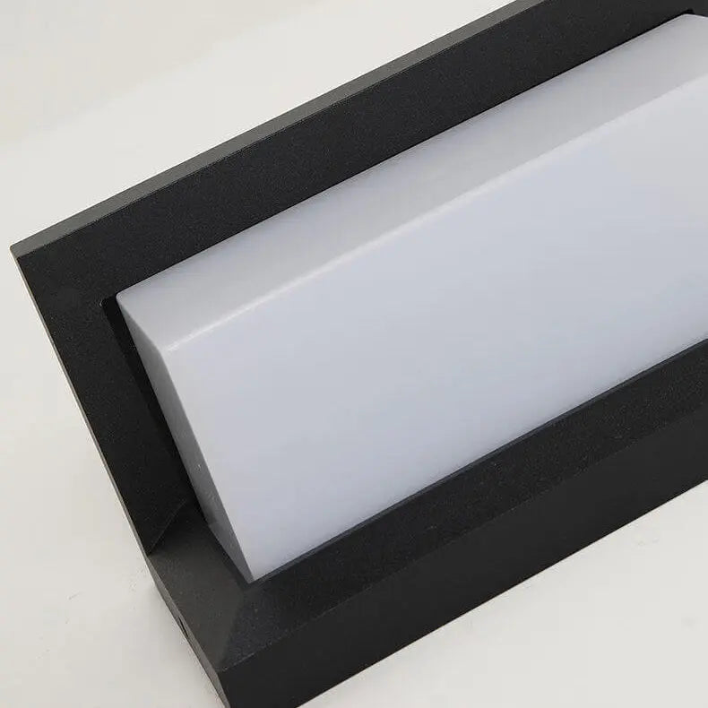 Modern Rectangular LED Sensor Outdoor Waterproof Wall Sconce Lamp Cuvalon
