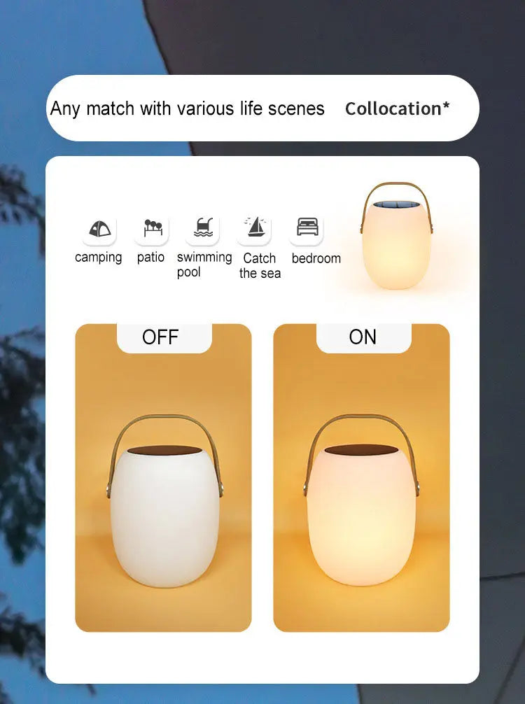 Solar PE Portable Basket LED Outdoor Waterproof Decorative Light Cuvalon