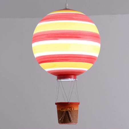 Scandinavian Modern Creative Hot Air Balloon Iron Acrylic 1-Light Pendant Light Cuvalon