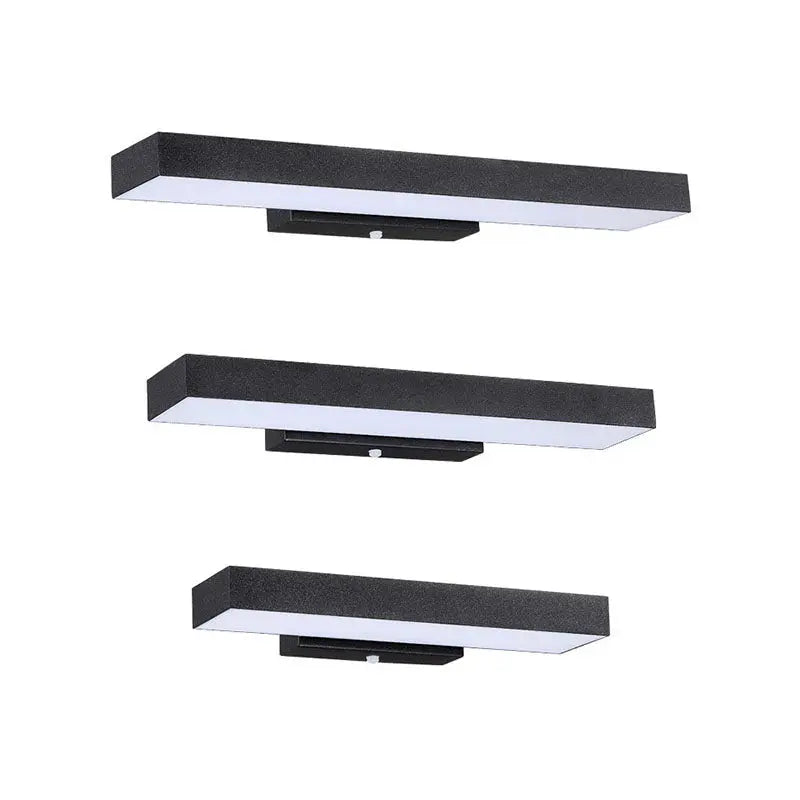 Modern Minimalist Rectangular Flat LED Sensor Outdoor Waterproof Wall Sconce Lamp Cuvalon
