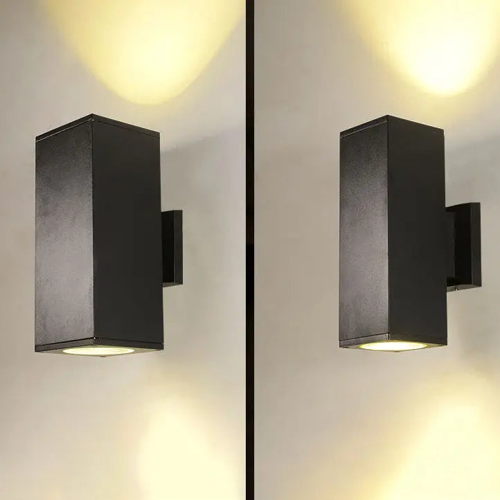Modern Minimalist Square Column LED Luminous Outdoor Waterproof Wall Sconce Lamp Cuvalon