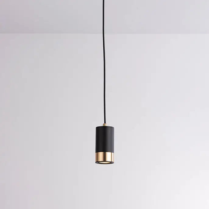Nordic Minimalist Column Iron Mini 1-Light Pendant Light Cuvalon