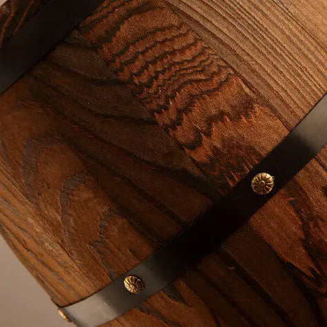 Vintage Wooden Wine Barrel 1-Light Single Barrel Pendant Light Cuvalon