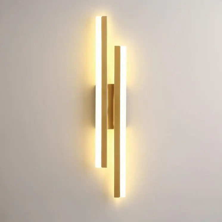 Modern Minimalist Lines Iron Acrylic LED Wall Sconce Lamp Cuvalon