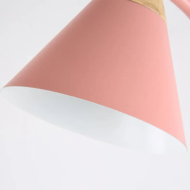 Nordic Creative Macaron Cone Shade 1-Light Standing Floor Lamp Cuvalon