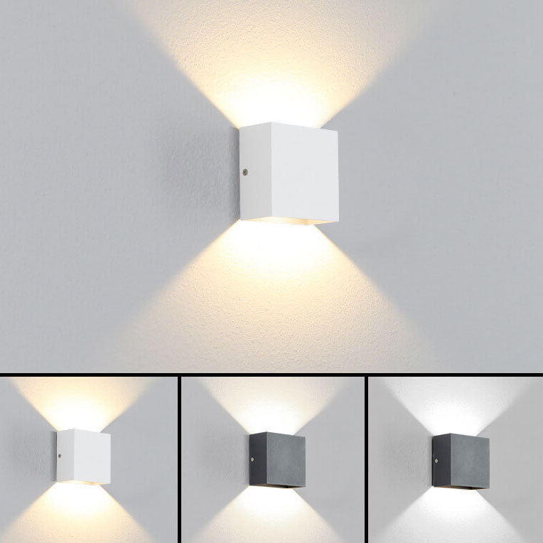 Modern Minimalist Square Aluminum LED Wall Sconce Lamp Cuvalon
