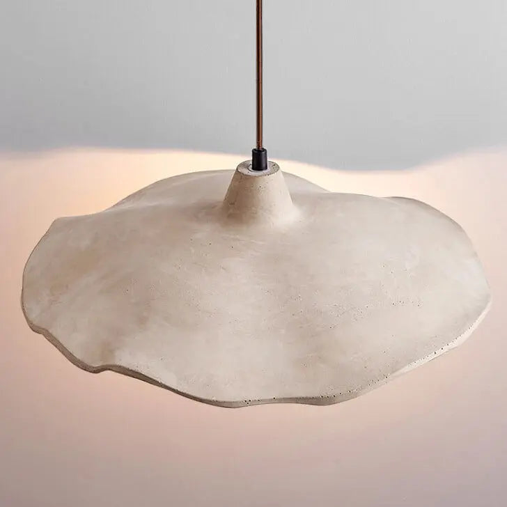 Japanese Vintage Flower Shape Lampshade Cement 1/2/3-Light Island Light Chandelier Cuvalon