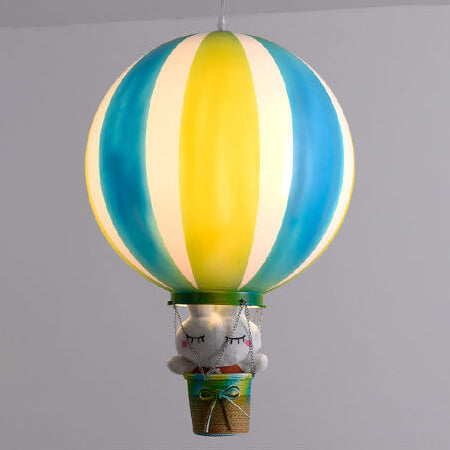 Scandinavian Modern Creative Hot Air Balloon Iron Acrylic 1-Light Pendant Light Cuvalon