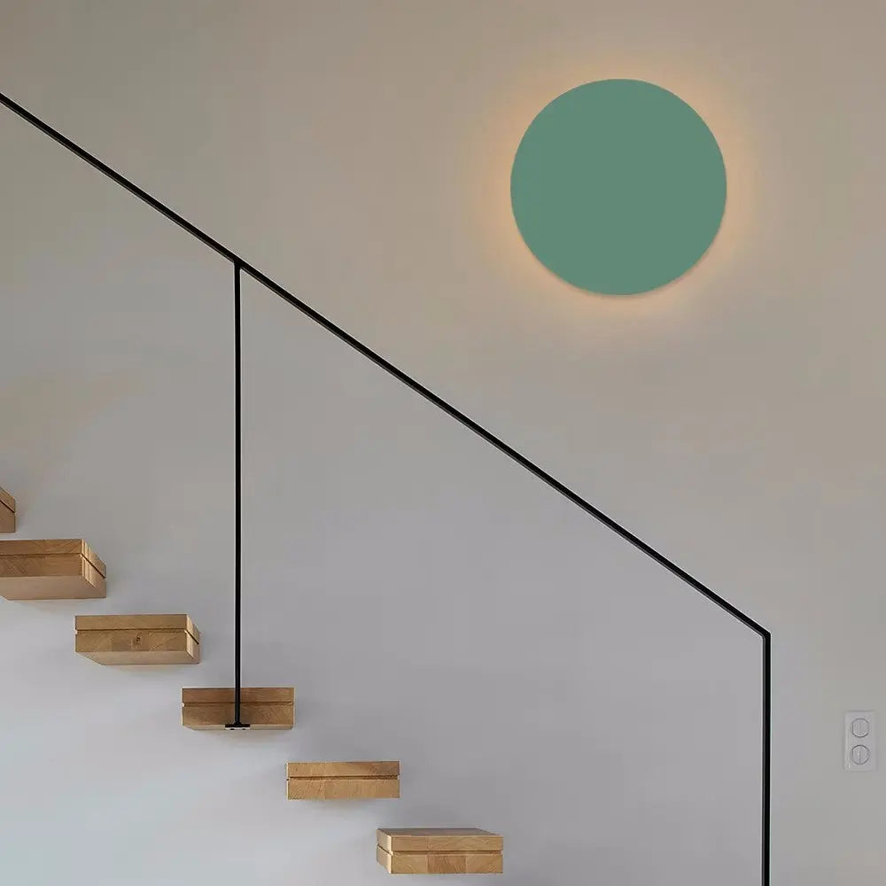 Modern Minimalist Colorful Round Iron LED Wall Sconce Lamp Cuvalon